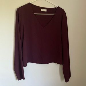 Plum Long sleeve Aritzia top